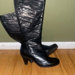 MIZ MOOZ Black Leather High Boots